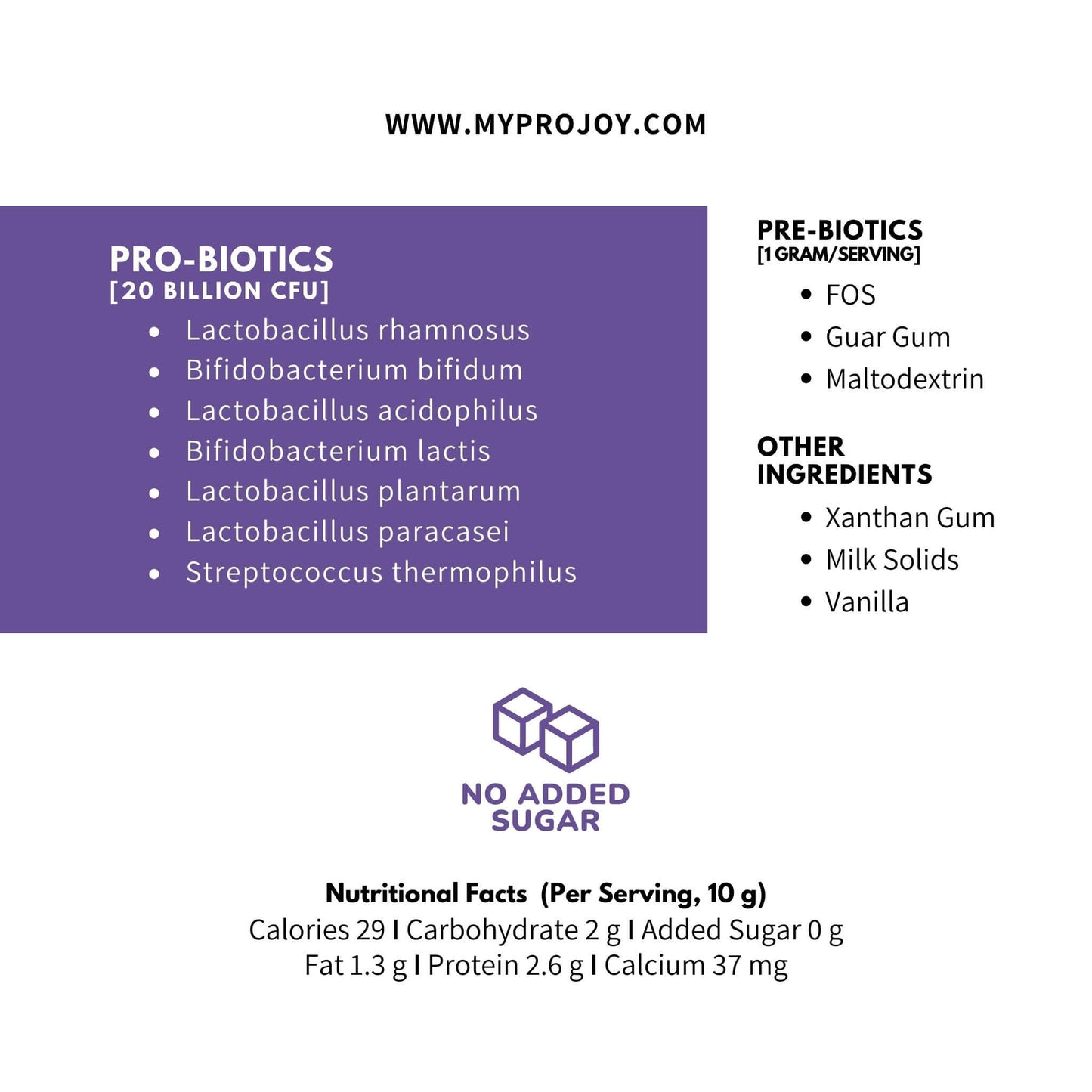 Projoy Allergy Relief Probiotic with Prebiotics