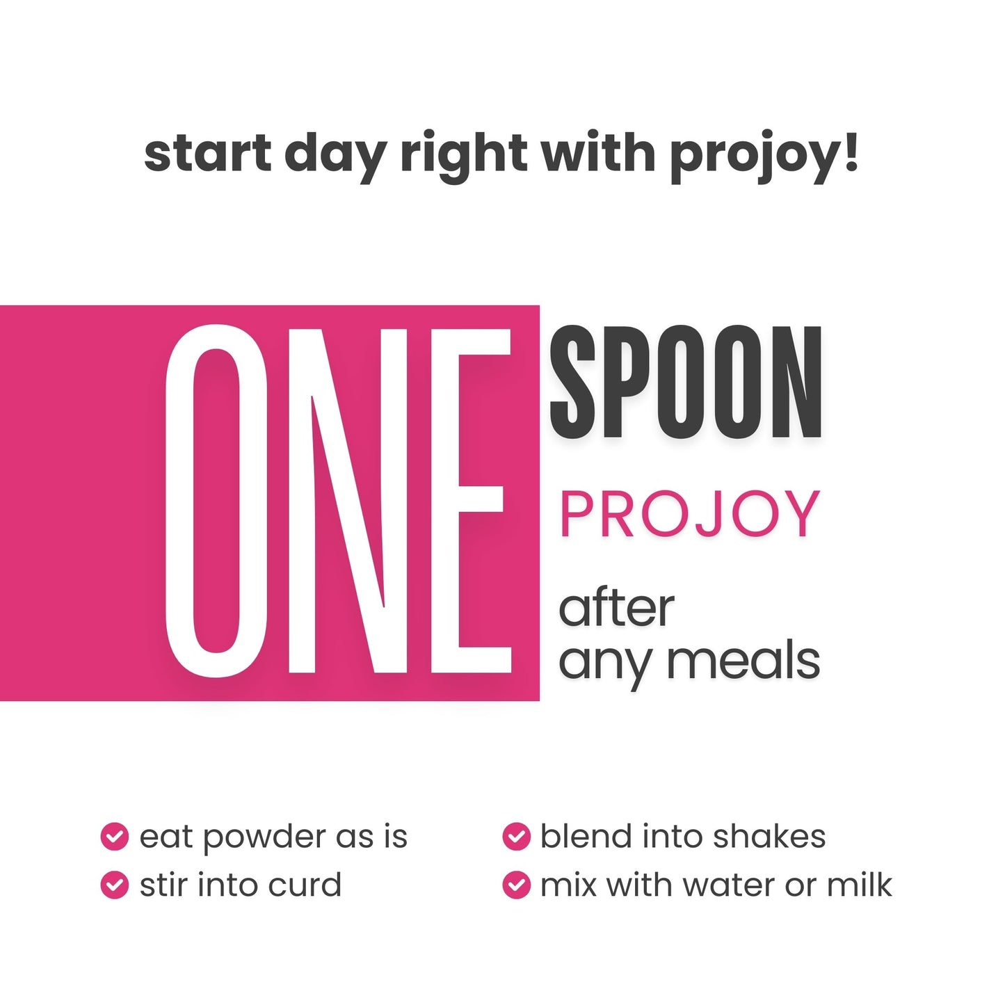 Projoy Probiotic for Women's Wellness with Prebiotics