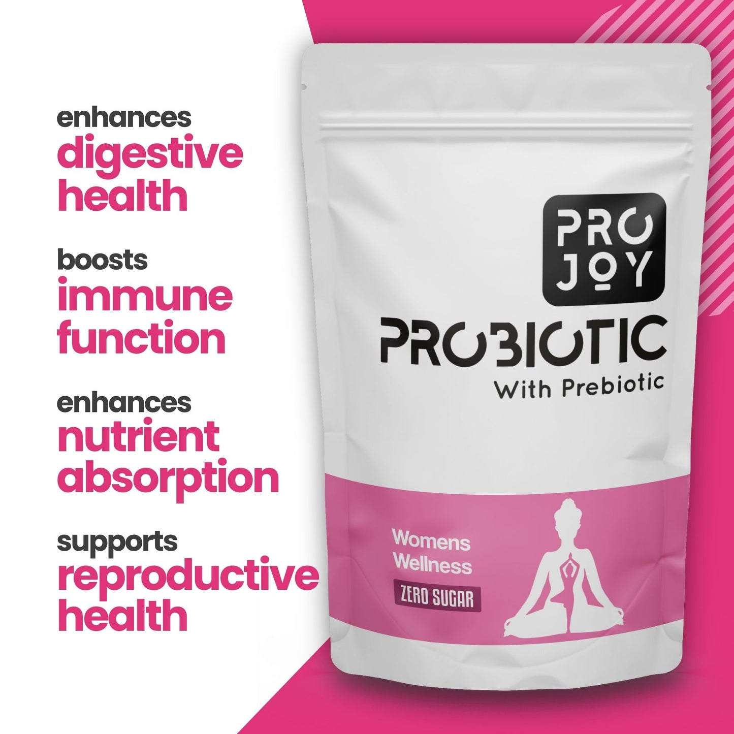 Projoy Probiotic for Women's Wellness with Prebiotics